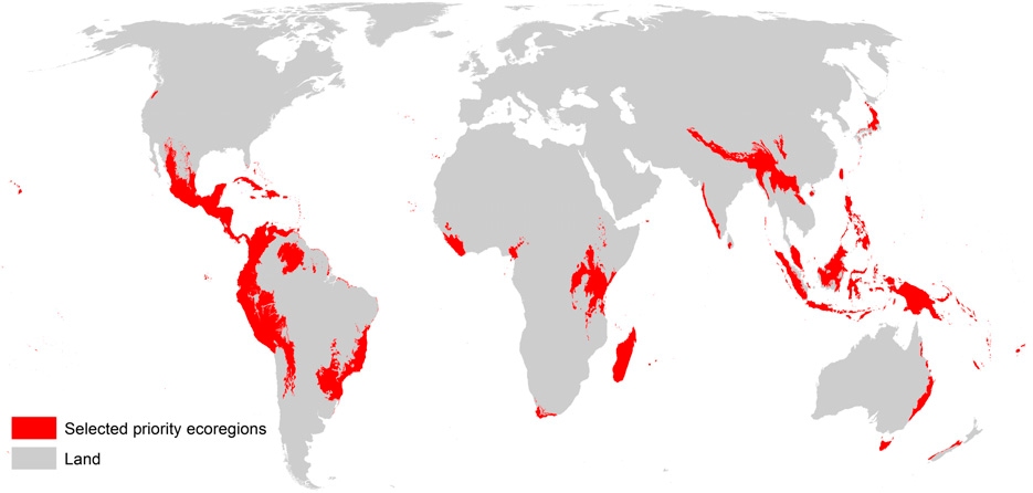 New maps identify global conservation priorities