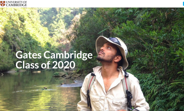 Sayam Chowdhury wins Gates Cambridge Scholarship