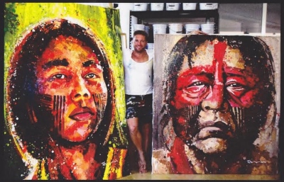 Art exhibit of portraits aids Kayapo program